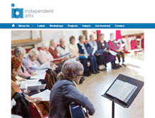 Tablet Screenshot of independentarts.org.uk